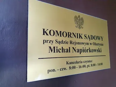 Komornik Sądowy przy Sądzie Rejonowym w Olsztynie Michał Napiórkowski